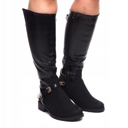 Ghete Saszki Boots AB961 Negru 1