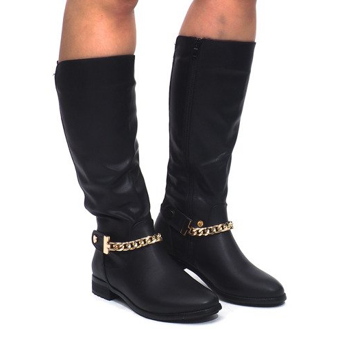 Ghete Saszki Boots CD1402 Negru 1