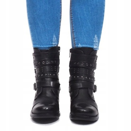 Cizme calde cu cataramă M172 Negru 2