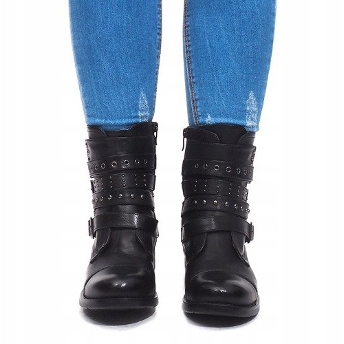 Cizme calde cu cataramă M172 Negru 2