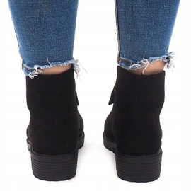 Cizme din piele de căprioară AT-0625 Negru 2 Cizme din piele de căprioară AT-0625 Negru 2