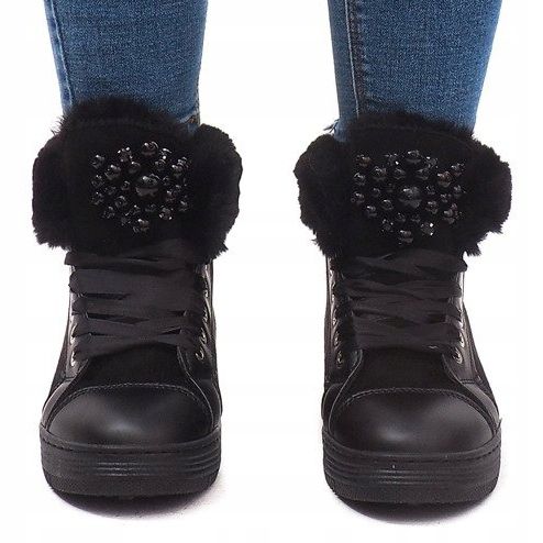 Adidași calzi KB-045 Negru 2