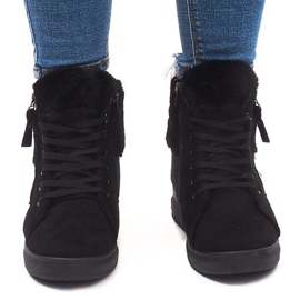 Adidași cu izolație L7360 Negru 2 Adidași cu izolație L7360 Negru 2