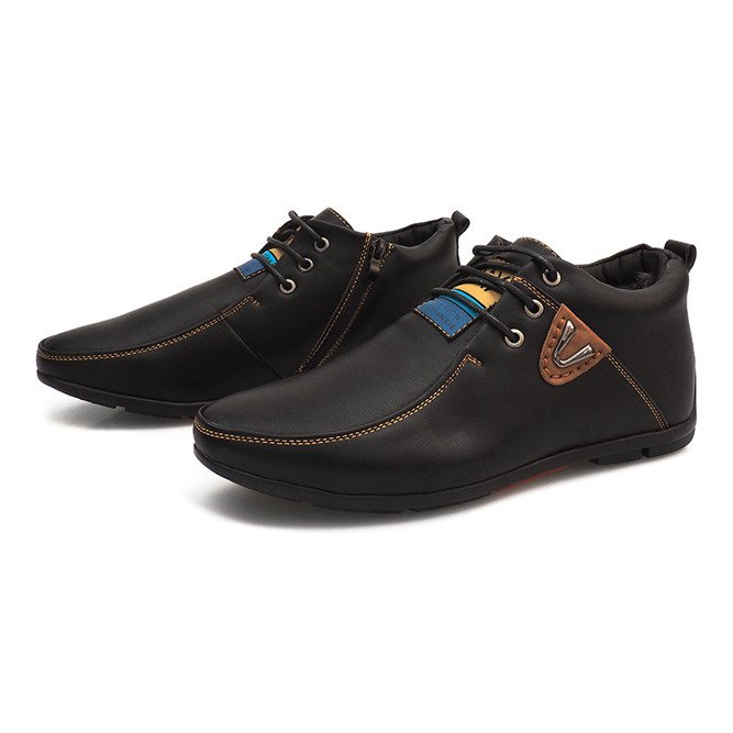 Încălțăminte caldă caldă legată WF622-3 Negru 2