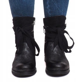 Cizme calde, purtate S113 Negru 1