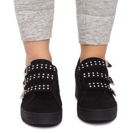 Tenisi Cu Velcro Cu Paiete AB-3 Negru 1