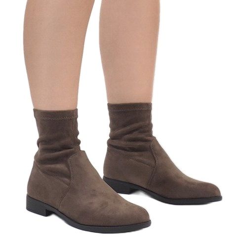 Ghete din piele de căprioară Jodhpur XQ99 Khaki multicolor verde 1