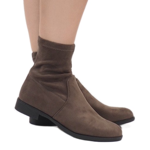 Ghete din piele de căprioară Jodhpur XQ99 Khaki multicolor verde 2