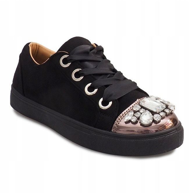 Adidași bogat decorați 6192 Negru 1