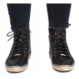 Adidași negri deschisi Maud negru 2