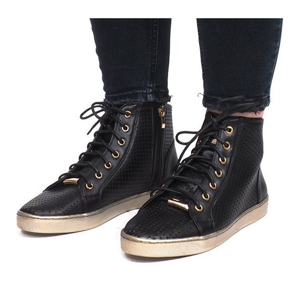 Adidași negri deschisi Maud negru 1