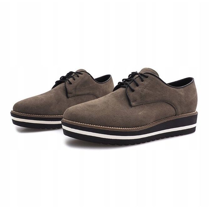 Pantofi cu șireturi măslinii de la Paulette kaki 2