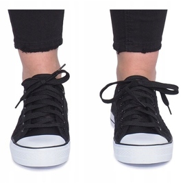 Adidași ajurati Black Impress negru 1