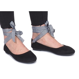 Balerini negri cu fundă de la Acro negru 2