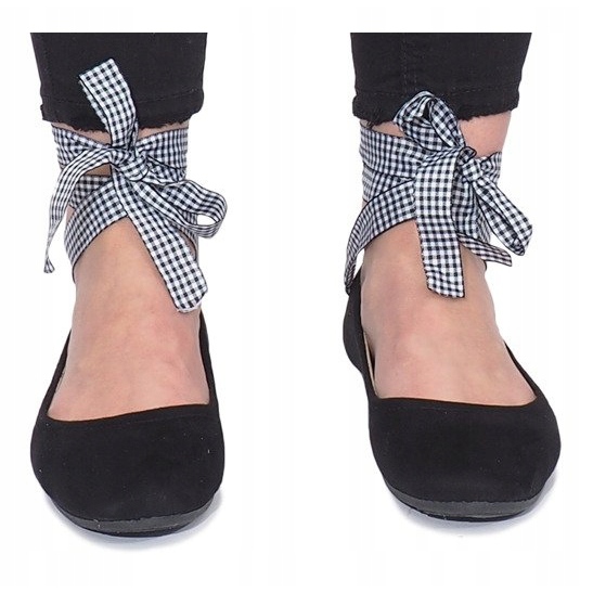 Balerini negri cu fundă de la Acro negru 1