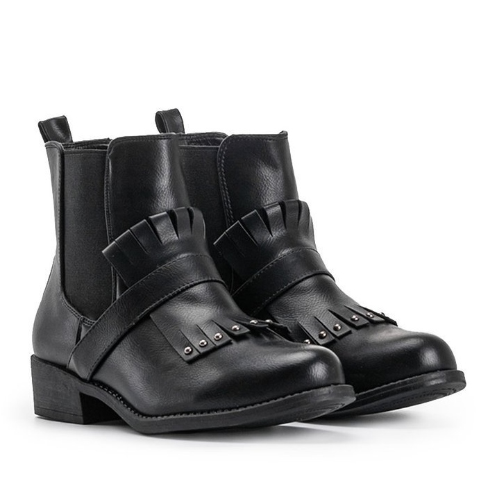 Tocuri înalte negre 1812 negru 2