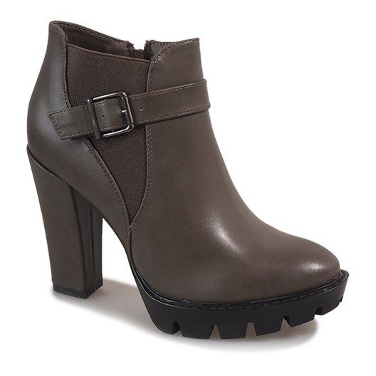 Cizme kaki pe post FP002 multicolor verde 1