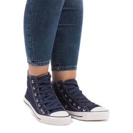 Adidași înalți bleumarin TL03 albastru marin 1