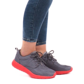 Adidași sport de culoare gri RS-82516-4W 1