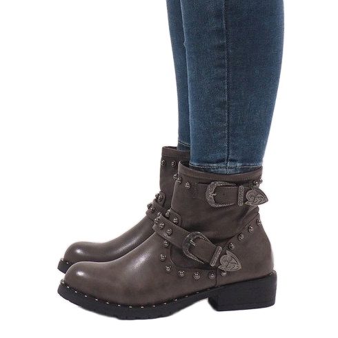 Cizme kaki cu fermoare și paiete A8018 multicolor verde 2 Cizme kaki cu fermoare și paiete A8018 multicolor verde 2