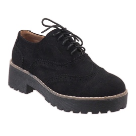 Pantofi jazz negri cu toc înalt LL185 negru 1