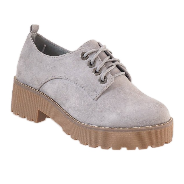 Încălțăminte gri cu toc înalt LL183 1