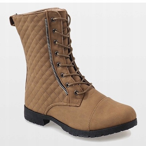 Cizme matlasate bej B01 1