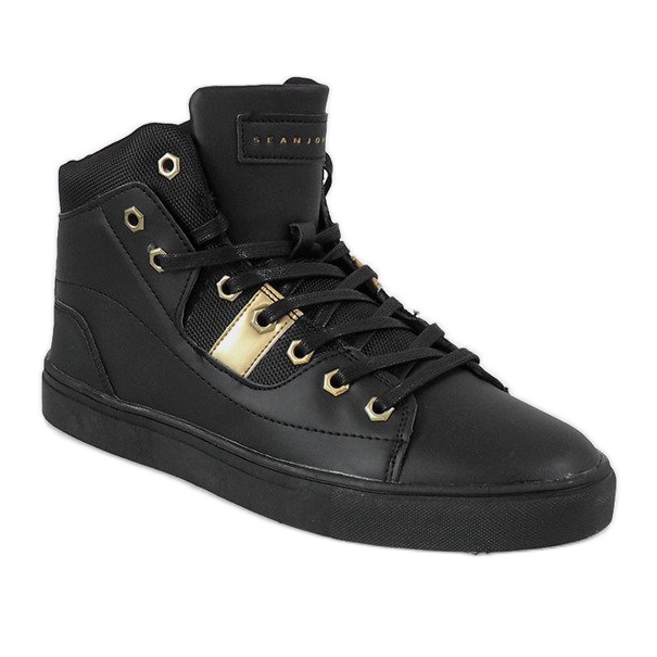 Adidași bărbați înalți negri SM1486-001 negru 1