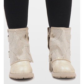 Marquiiz Cizme decorate cu aur 6352-PA de aur 1