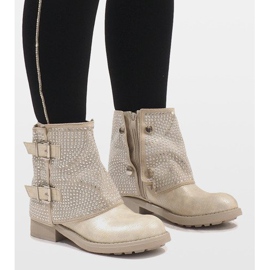 Marquiiz Cizme decorate cu aur 6352-PA de aur 2