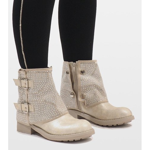 Marquiiz Cizme decorate cu aur 6352-PA de aur 2