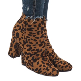 Cizme leopard pe post OM803 multicolor 2