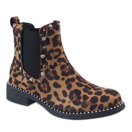 Ghete izolate leopard cu știfturi HQ921 multicolor 1