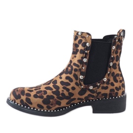 Ghete izolate leopard cu știfturi HQ921 multicolor 2
