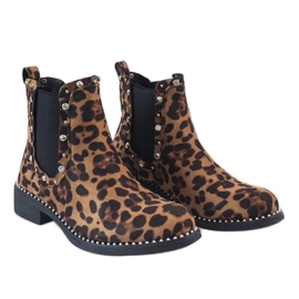 Ghete izolate leopard cu știfturi HQ921 multicolor 3
