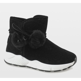 Cizme negre pe talpa sport GF-ZM93 negru 1