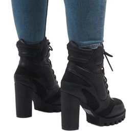 Vices Cizme negre pe post 9132-1 negru 1
