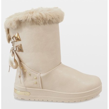 Cizme de zăpadă bej pentru femei AN-107 1 Cizme de zăpadă bej pentru femei AN-107 1