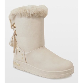 Cizme de zăpadă bej pentru femei AN-107 2 Cizme de zăpadă bej pentru femei AN-107 2