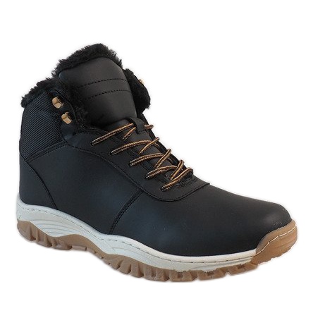 Cizme de zăpadă izolate negre A1717-1 negru 1