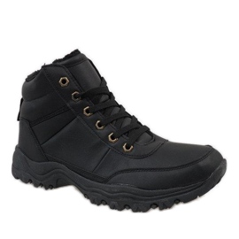 Cizme de zăpadă izolate negre de la GT-9578 negru 1