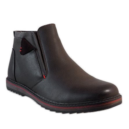 Pantofi alunecați maro A20184-3 1