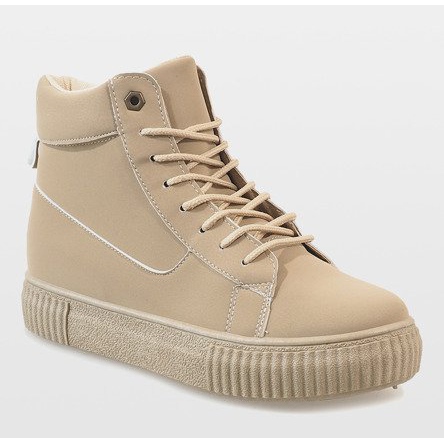 892-PA Creepers cu dantelă bej 1 892-PA Creepers cu dantelă bej 1