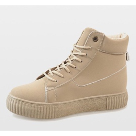 892-PA Creepers cu dantelă bej 2 892-PA Creepers cu dantelă bej 2