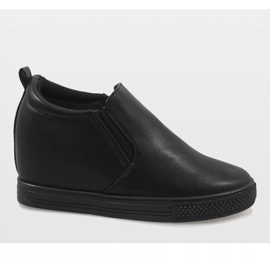 Adidași negri pe pană DD384-1 negru 2 Adidași negri pe pană DD384-1 negru 2