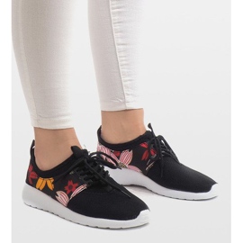 Adidași sport cu flori 625 negru 2 Adidași sport cu flori 625 negru 2