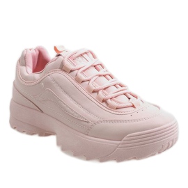Pantofi sport la modă roz 83018 1