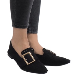 Mocasini negri de la balerini 6979-P negru 1