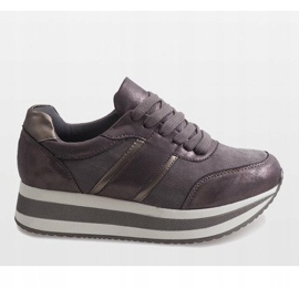 Adidași gri pe platforma 99-09 1