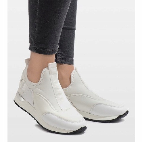 Adidași albi Lycra R-403 2